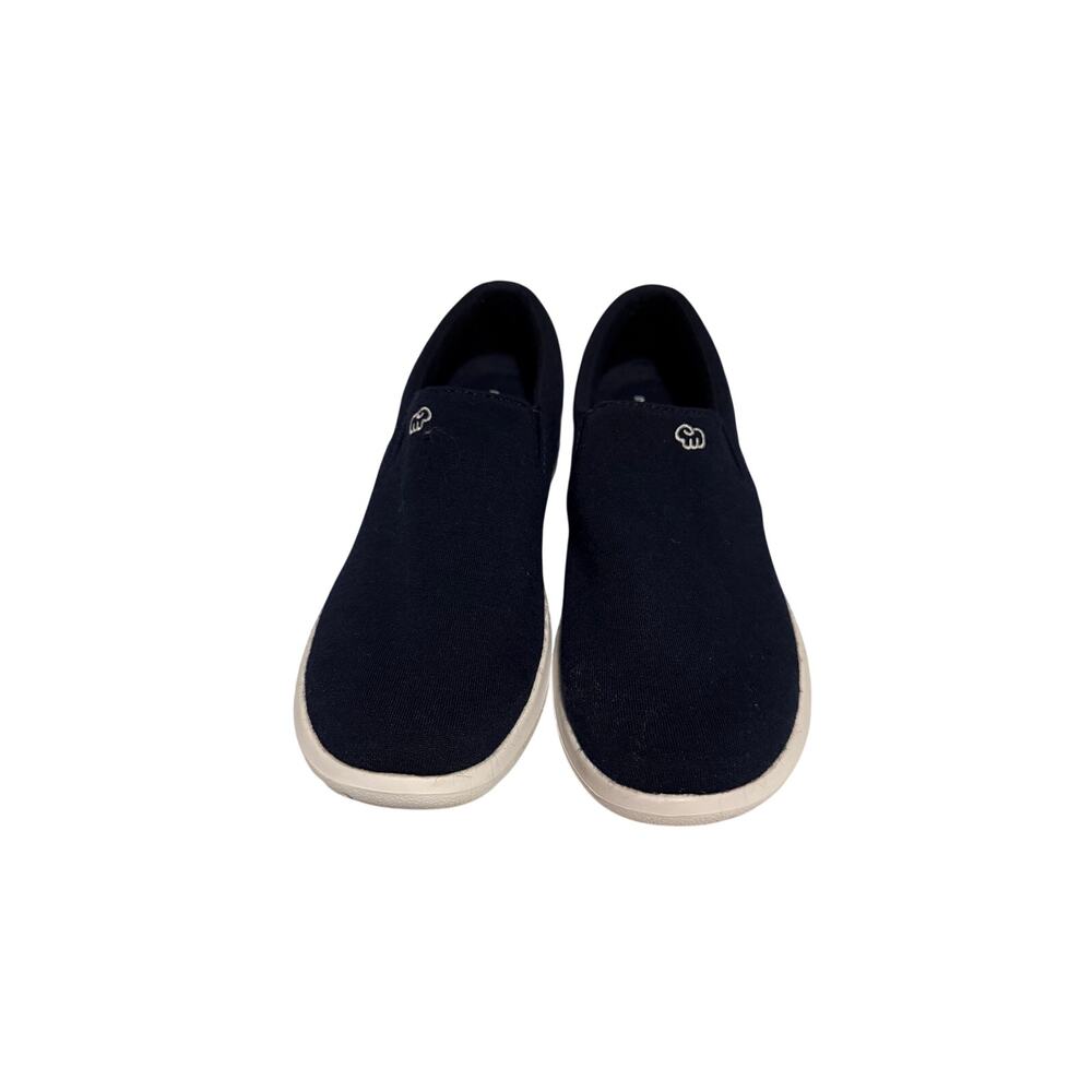 Merinos Wool Slip on Shoes Navy Blue Size Women's 7